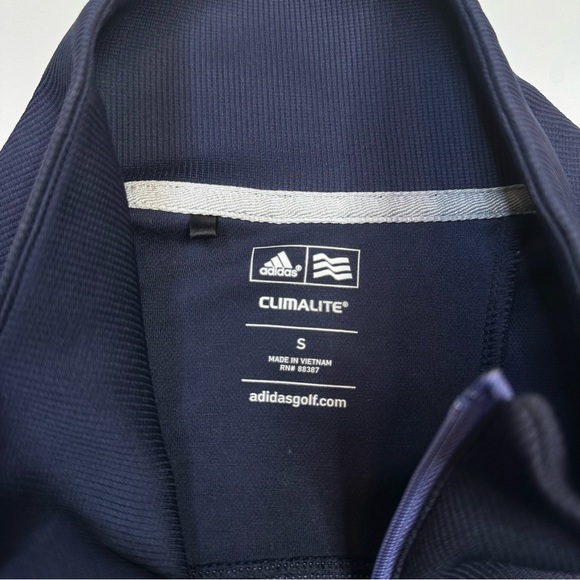 ADIDAS Climalite Golf Contrast stitched Full-Zip Training Sweatshirt Jacket S - Picture 5 of 9